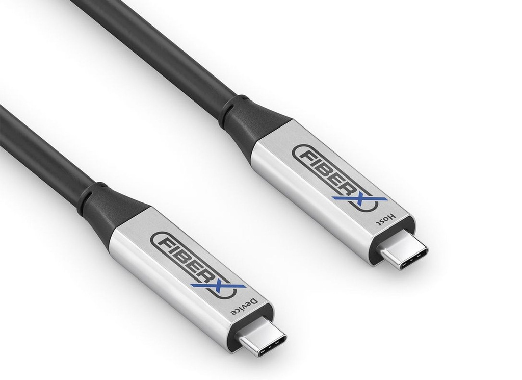 [FBXFXI600012] *FiberX FX-I600-012 USB Glasfaser Kabel, schwarz, 12m